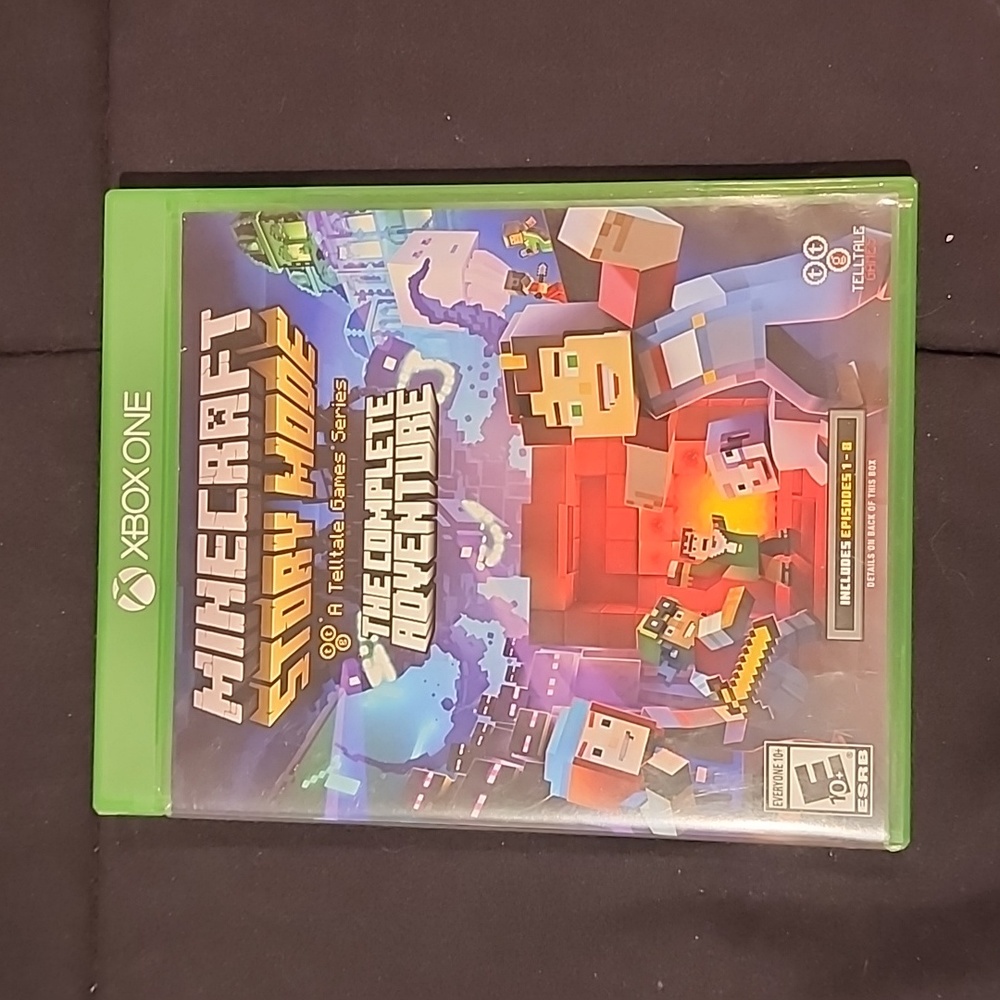 Like new XBOX ONE Minecraft Story Mode The Complete Adventure Video Game